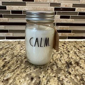 Rae Dunn Calm Mason Jar candle